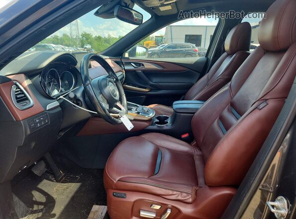 JM3TCBEY9G0105152 2016 MAZDA CX-9 Gray Widok wnętrza z przodu