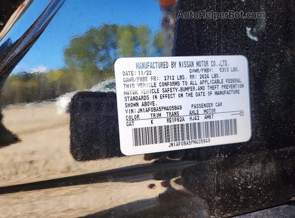 JN1AF0BA5PM405849 2023 NISSAN ARIYA Черный Вид подкапотного пространства
