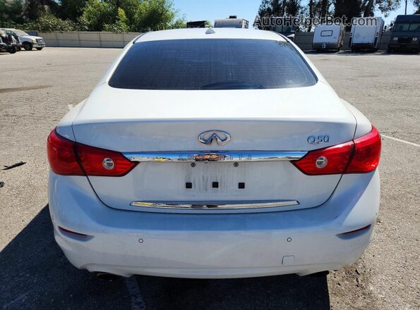 JN1AV7AP0HM890047 2017 INFINITI Q50 White უკანა ხედი