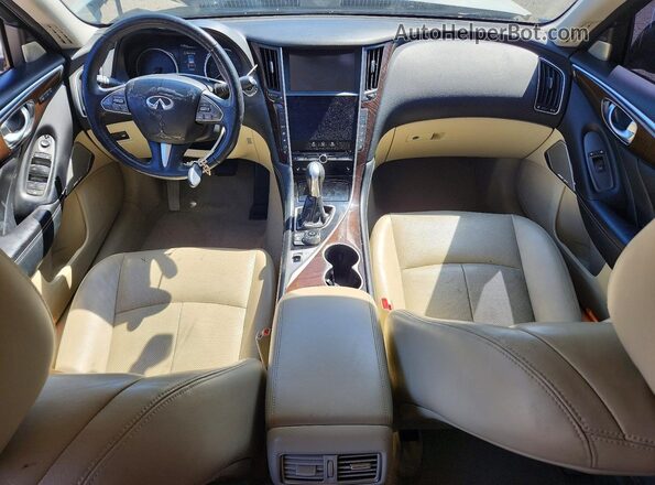JN1AV7AP0HM890047 2017 INFINITI Q50 White წინა პანელის ხედი