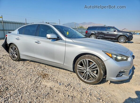 JN1AV7AR2GM530102 2016 INFINITI Q50 Серебряный Передняя правая четверть