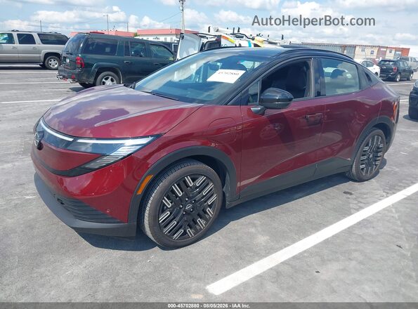 JN1AZ2EB0TM300234 2026 NISSAN LEAF Maroon Vista tres cuartos delantera izquierda