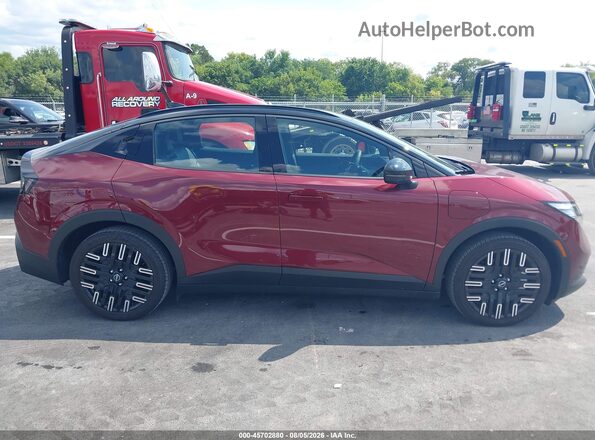 JN1AZ2EB0TM300234 2026 NISSAN LEAF Maroon Vista interior trasera