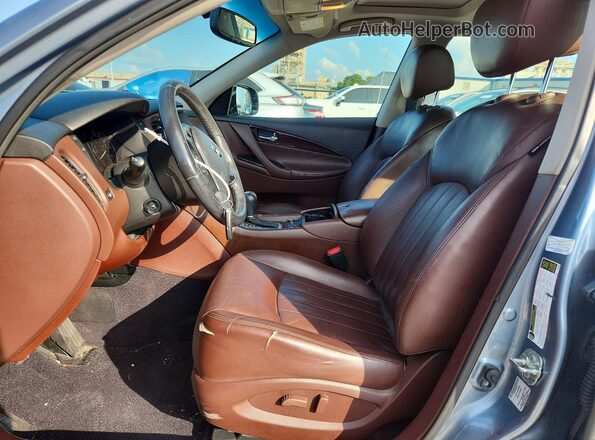 JN1BJ0RP4HM380618 2017 INFINITI QX50 Серебряный Вид салона спереди