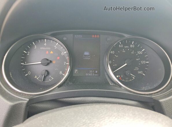 JN1BJ1AV0MW304151 2021 NISSAN ROGUE White Widok zestawu wskaźników