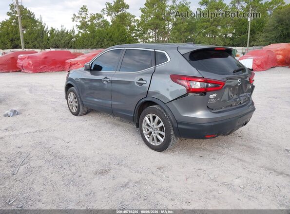 JN1BJ1AV2MW566284 2021 NISSAN ROGUE Серый Задняя левая четверть
