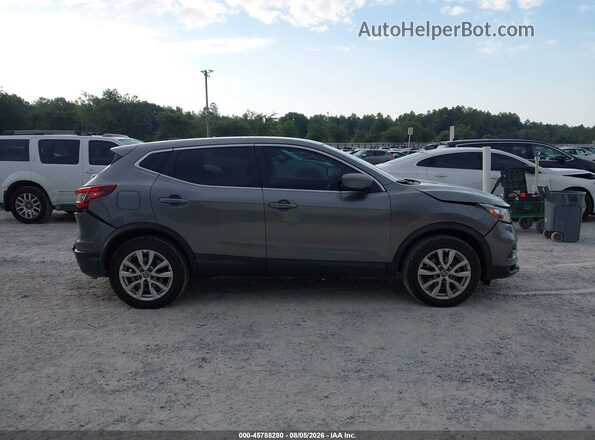 JN1BJ1AV2MW566284 2021 NISSAN ROGUE Серый Вид задней части салона