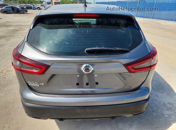 JN1BJ1AV3MW301339 2021 NISSAN ROGUE Gray Вид ззаду