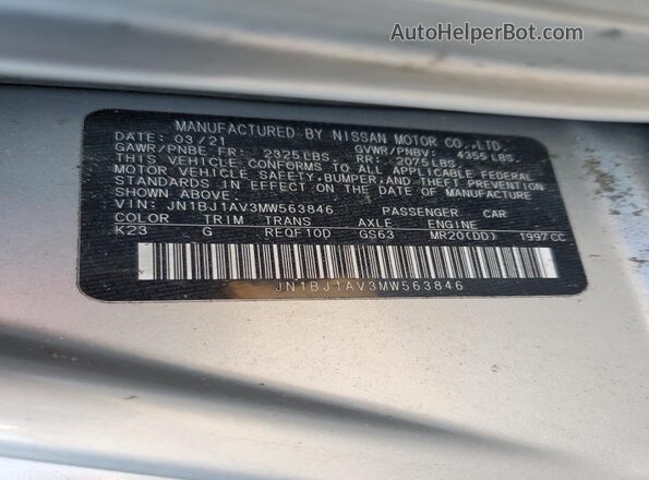 JN1BJ1AV3MW563846 2021 NISSAN ROGUE Silver Vista interior de 360 grados