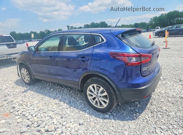 JN1BJ1AV7MW303577 2021 NISSAN ROGUE Blue უკანა მარცხენა