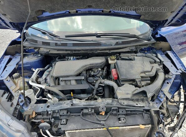 JN1BJ1AV7MW303577 2021 NISSAN ROGUE Blue ძრავის განყოფილების ხედი
