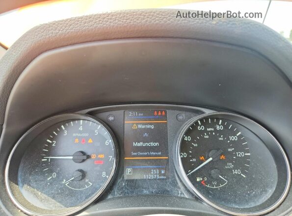 JN1BJ1AV8MW317360 2021 NISSAN ROGUE Orange Widok zestawu wskaźników