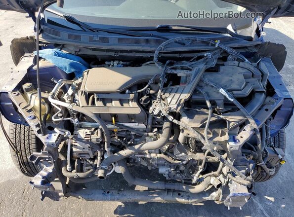 JN1BJ1AV8NW343152 2022 NISSAN ROGUE Blue Rear interior view