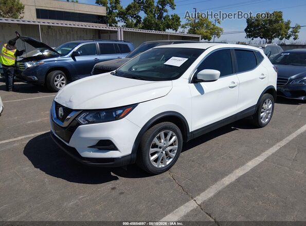 JN1BJ1AV9MW312832 2021 NISSAN ROGUE Белый Передняя левая четверть