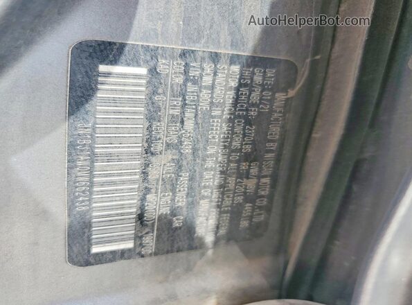 JN1BJ1AW0MW662438 2021 NISSAN ROGUE Gray Vista interior de 360 grados