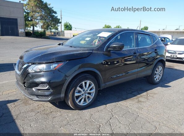 JN1BJ1AW2MW421884 2021 NISSAN ROGUE Black Vista tres cuartos delantera izquierda