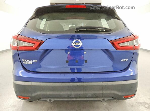 JN1BJ1AW6MW438266 2021 NISSAN ROGUE Blue უკანა ხედი