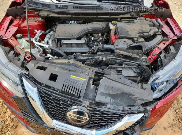 JN1BJ1BV9MW322243 2021 NISSAN ROGUE Red ძრავის განყოფილების ხედი