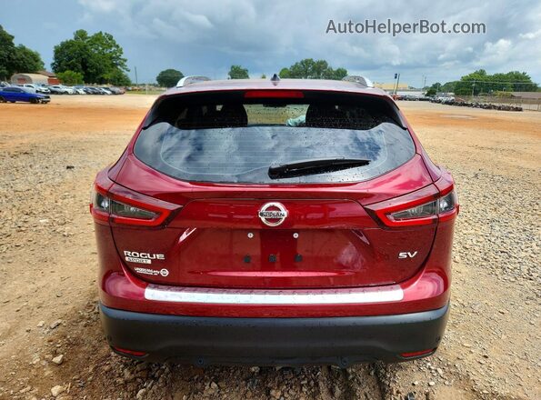 JN1BJ1BV9MW322243 2021 NISSAN ROGUE Red უკანა ხედი