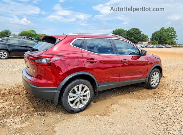 JN1BJ1BV9MW322243 2021 NISSAN ROGUE Red უკანა მარჯვენა