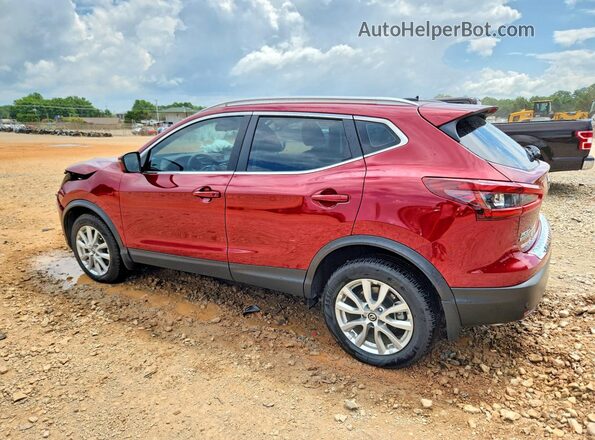 JN1BJ1BV9MW322243 2021 NISSAN ROGUE Red უკანა მარცხენა