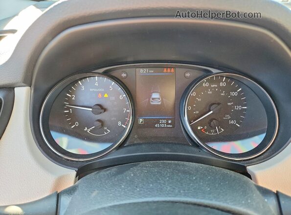 JN1BJ1BW2NW488100 2022 NISSAN ROGUE White Vista del cuadro de instrumentos