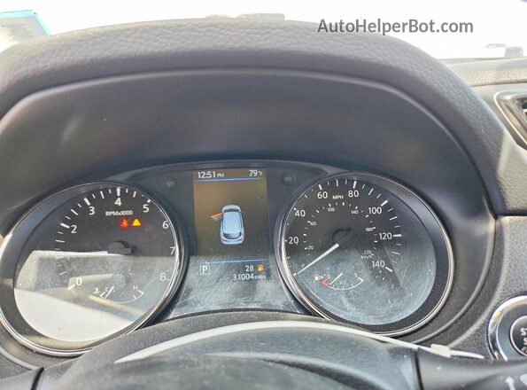 JN1BJ1BW3NW492317 2022 NISSAN ROGUE Black Instrument cluster view