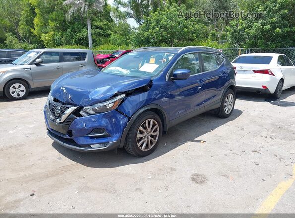 JN1BJ1BW4MW446252 2021 NISSAN ROGUE Dark Blue Front left