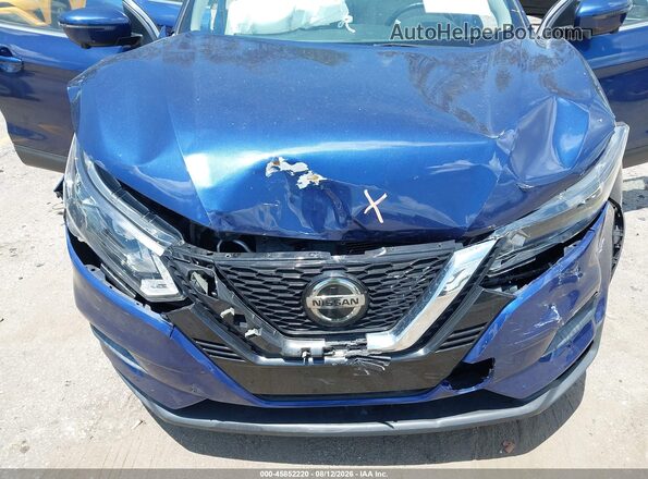 JN1BJ1BW4MW446252 2021 NISSAN ROGUE Dark Blue Rear view