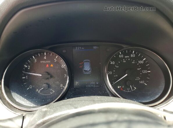 JN1BJ1CP1KW213627 2019 NISSAN ROGUE White Vista del cuadro de instrumentos