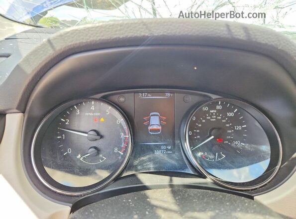 JN1BJ1CP2JW194228 2018 NISSAN ROGUE Blue Սարքավորումների վահանակի տեսք