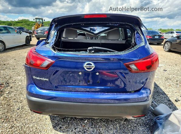 JN1BJ1CP2JW194228 2018 NISSAN ROGUE Blue Հետևի տեսք
