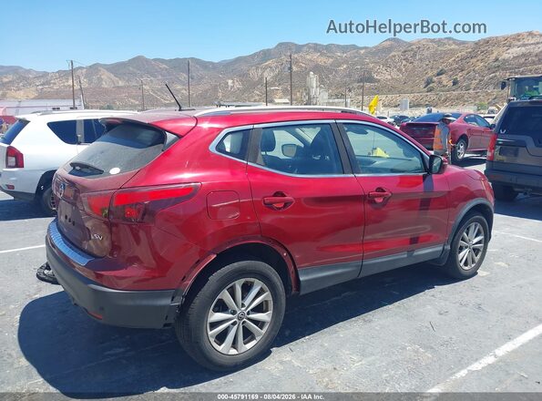 JN1BJ1CP2KW228086 2019 NISSAN ROGUE Red Widok wnętrza z tyłu