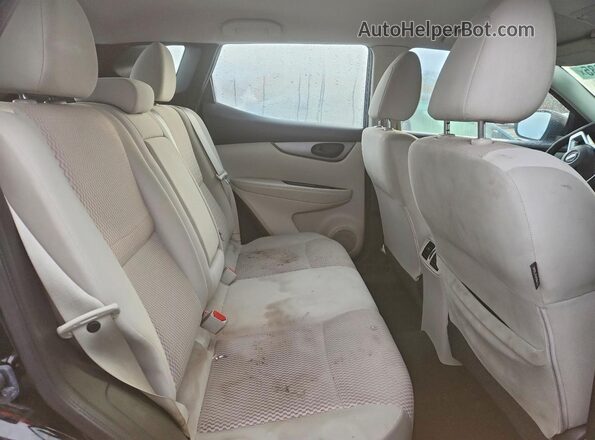 JN1BJ1CP3HW010652 2017 NISSAN ROGUE Black Widok tylnych siedzeń