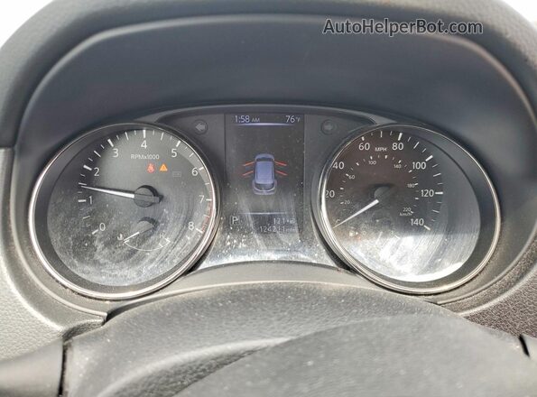 JN1BJ1CP7HW010928 2017 NISSAN ROGUE Black Вид щитка приладів