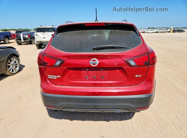 JN1BJ1CP7HW029107 2017 NISSAN ROGUE Red უკანა სალონის ხედი