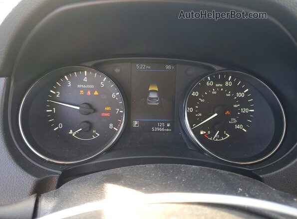 JN1BJ1CP7KW217570 2019 NISSAN ROGUE Серый Вид щитка приборов