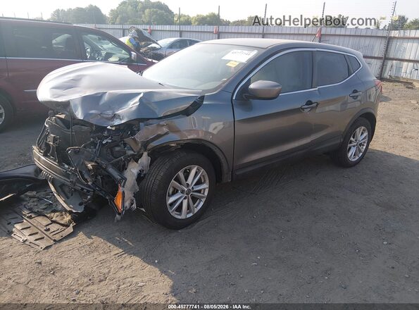 JN1BJ1CP7KW222784 2019 NISSAN ROGUE Серый Передняя левая четверть