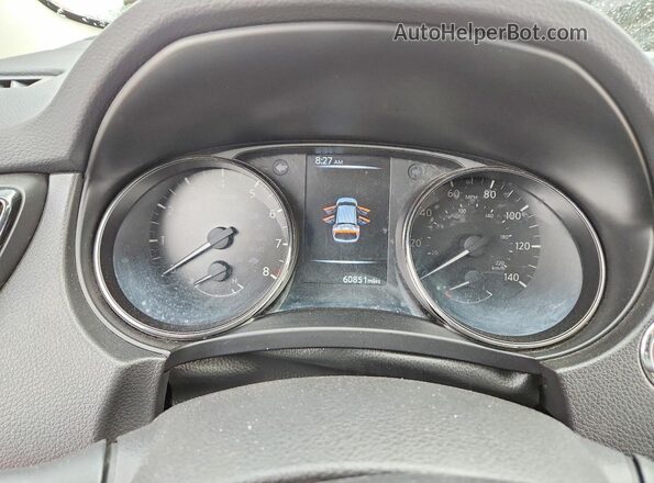 JN1BJ1CPXHW001771 2017 NISSAN ROGUE White Widok zestawu wskaźników