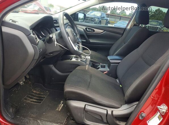 JN1BJ1CPXJW163874 2018 NISSAN ROGUE Красный Вид салона спереди