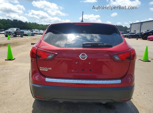 JN1BJ1CPXJW163874 2018 NISSAN ROGUE Красный Вид сзади