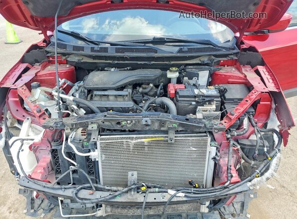 JN1BJ1CPXJW163874 2018 NISSAN ROGUE Красный Вид подкапотного пространства