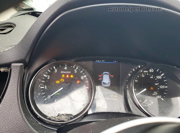 JN1BJ1CPXKW225615 2019 NISSAN ROGUE White Սարքավորումների վահանակի տեսք