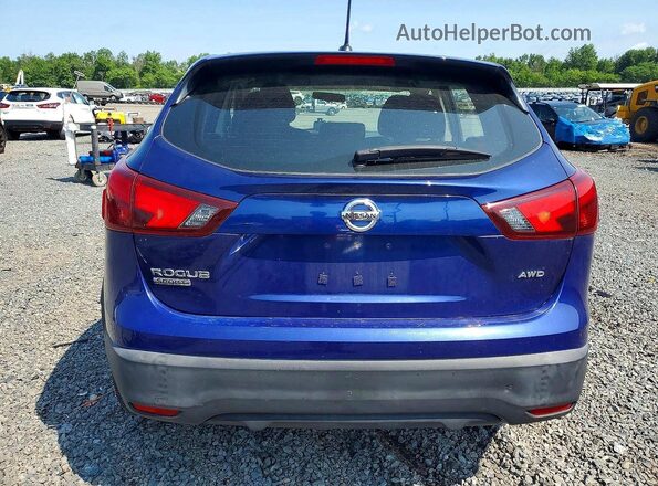 JN1BJ1CR6KW317211 2019 NISSAN ROGUE Blue Հետևի տեսք