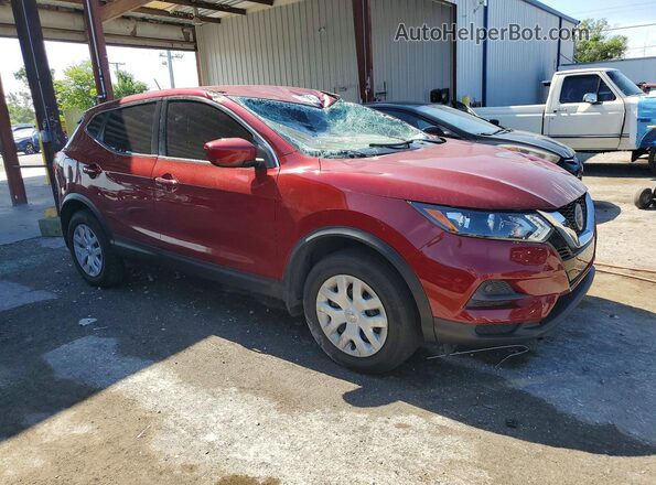 JN1BJ1CV1LW260205 2020 NISSAN ROGUE Burgundy Delantero derecho