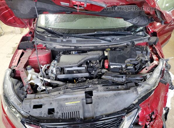 JN1BJ1CV2LW280544 2020 NISSAN ROGUE Burgundy Vista del compartimento del motor