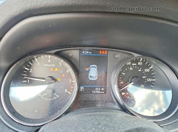 JN1BJ1CV2LW281385 2020 NISSAN ROGUE Черный Вид щитка приборов