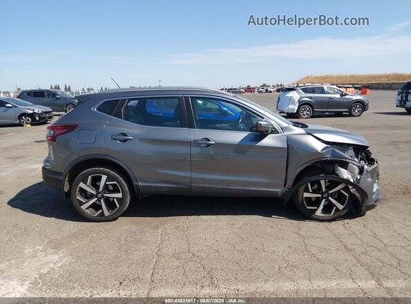 JN1BJ1CV5LW552021 2020 NISSAN ROGUE Gray Widok wnętrza z tyłu