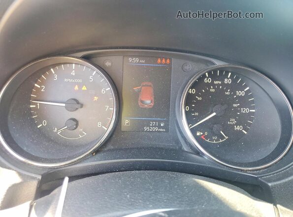 JN1BJ1CV6LW275606 2020 NISSAN ROGUE Burgundy ხელსაწყოთა პანელის ხედი