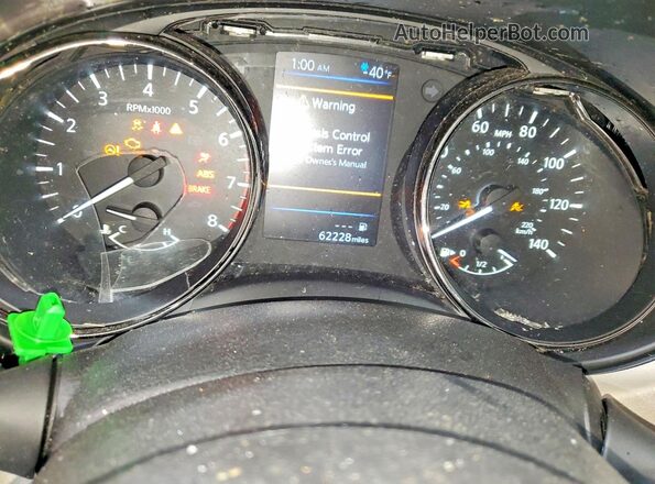 JN1BJ1CV7LW540825 2020 NISSAN ROGUE Серебряный Вид щитка приборов